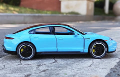 [TOY] 1:32 Porsche 2019 Taycan Blue Model Car Die-Cast