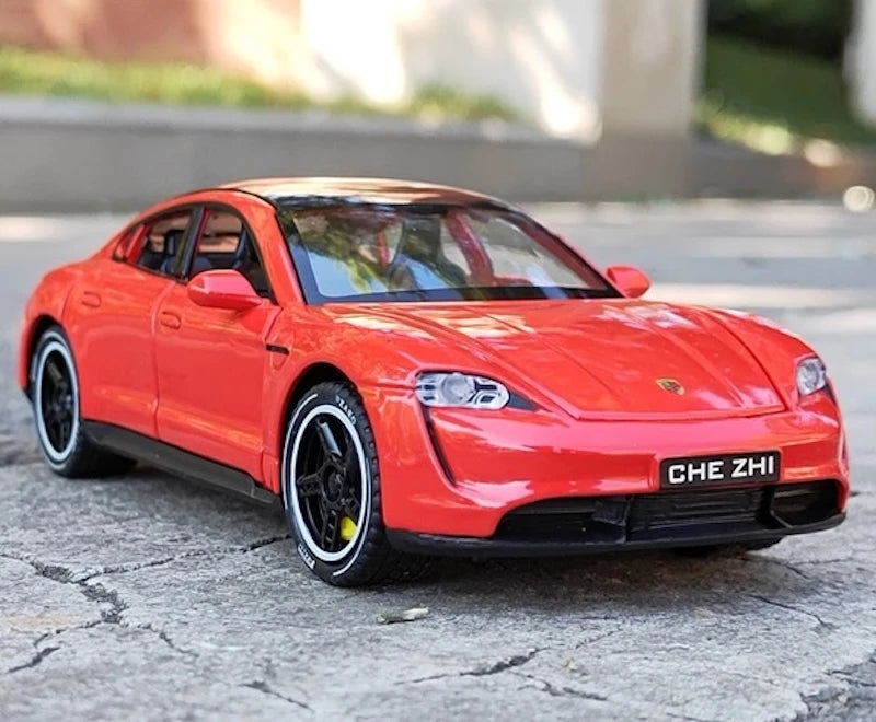 [TOY] 1:32 Porsche 2019 Taycan レッド モデルカー Die-Cast