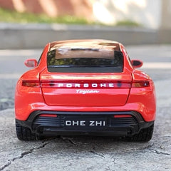 [TOY] 1:32 Porsche 2019 Taycan rosso modellino di auto Die-Cast