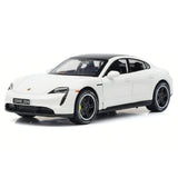 [TOY] 1:32 Porsche 2019 Taycan White Model Car Die-Cast