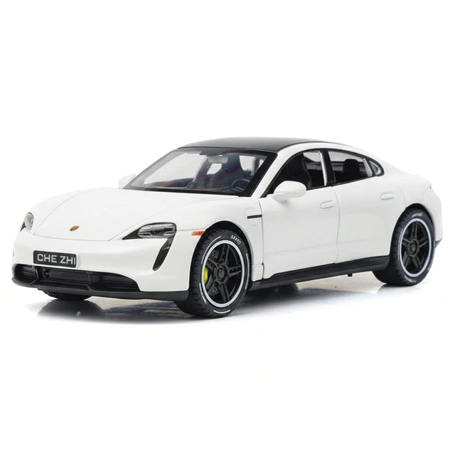 [TOY] 1:32 Porsche 2019 Taycan White Model Car Die-Cast