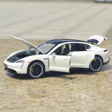[TOY] 1:32 Porsche 2019 Taycan White Model Car Die-Cast
