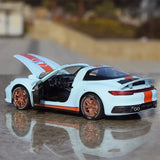 [TOY] 1:32 Porsche 2020 911 922 Targa 4S Cabriolet Gulf モデルカー Die-Cast