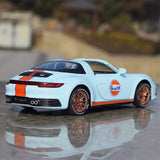 [TOY] 1:32 Porsche 2020 911 922 Targa 4S Cabriolet Gulf モデルカー Die-Cast