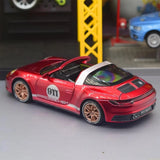 [TOY] 1:32 Porsche 2020 911 922 Targa 4S Cabriolet Red Model Car Die-Cast