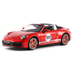 [TOY] 1:32 Porsche 2020 911 922 Targa 4S Cabriolet rosso modellino di auto Die-Cast