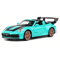 [TOY] 1:32 Porsche 2020 911 922 Targa 4S Coupe Blue Model Car Die-Cast