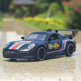 [TOY] 1:32 Porsche 2020 911 922 Targa 4S Coupe Martini Model Car Die-Cast