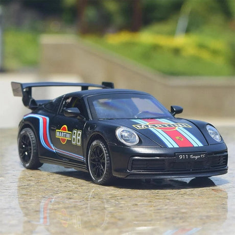 [TOY] 1:32 Porsche 2020 911 922 Targa 4S Coupe Martini modellbil Die-Cast