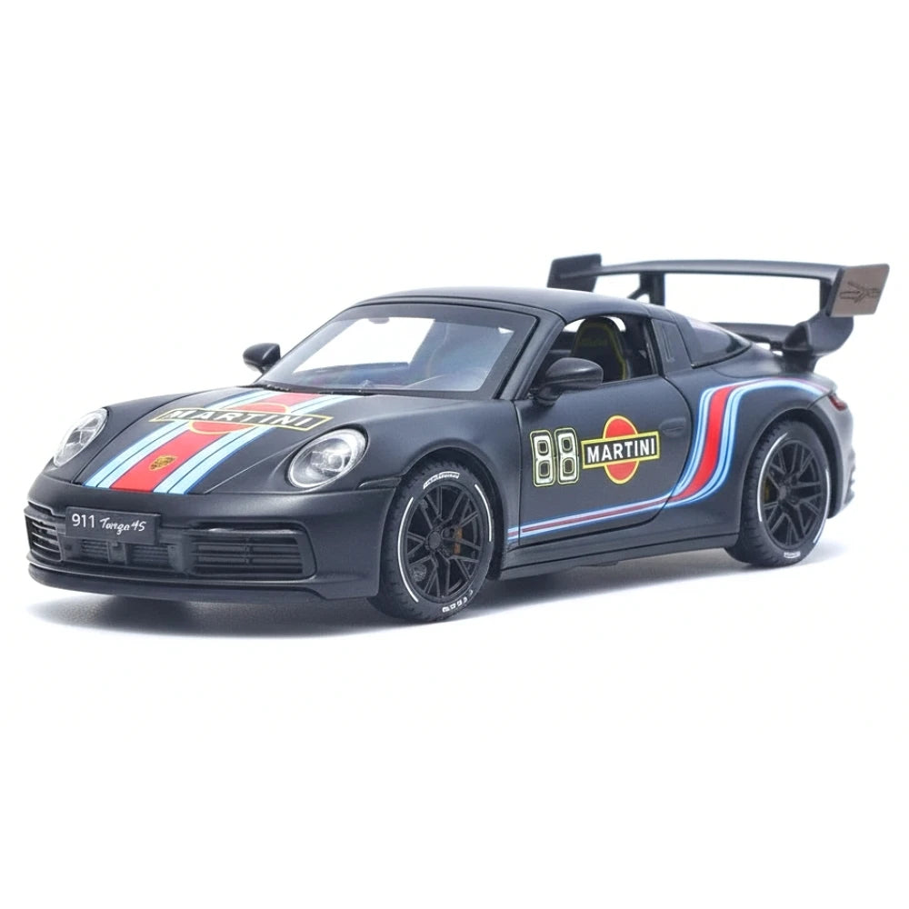 [TOY] 1:32 Porsche 2020 911 922 Targa 4S Coupe Martini modellino di auto Die-Cast