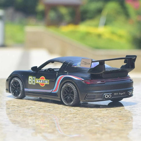 [TOY] 1:32 Porsche 2020 911 922 Targa 4S Coupe Martini modellbil Die-Cast