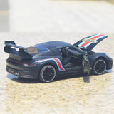 [TOY] 1:32 Porsche 2020 911 922 Targa 4S Coupe Martini Model Car Die-Cast