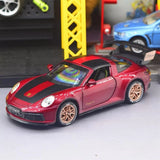 [TOY] 1:32 Porsche 2020 911 922 Targa 4S Coupe Red Model Car Die-Cast
