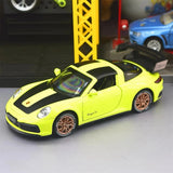 [TOY] 1:32 Porsche 2020 911 922 Targa 4S Coupe Green Model Car Die-Cast