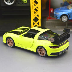 [TOY] 1:32 Porsche 2020 911 922 Targa 4S Coupe verde modellino di auto Die-Cast