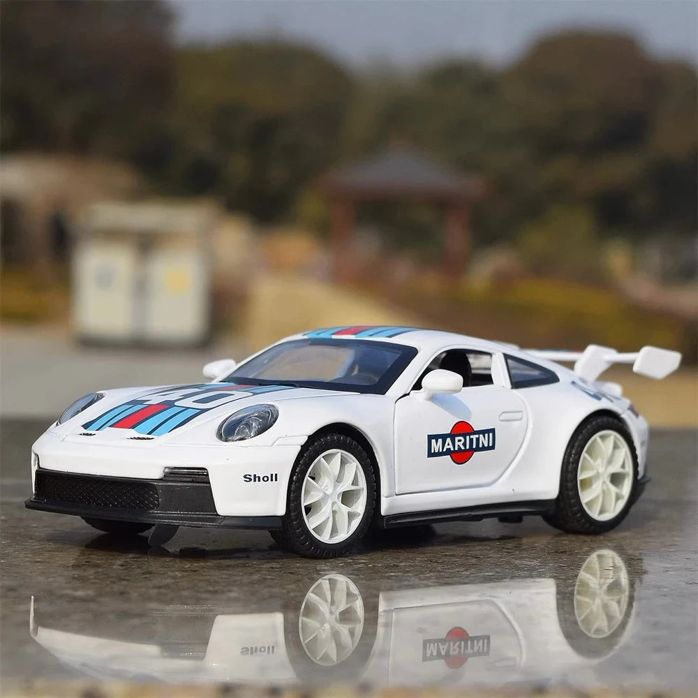 [TOY] 1:32 Porsche 2021 911 GT3 Martini modellino di auto Die-Cast
