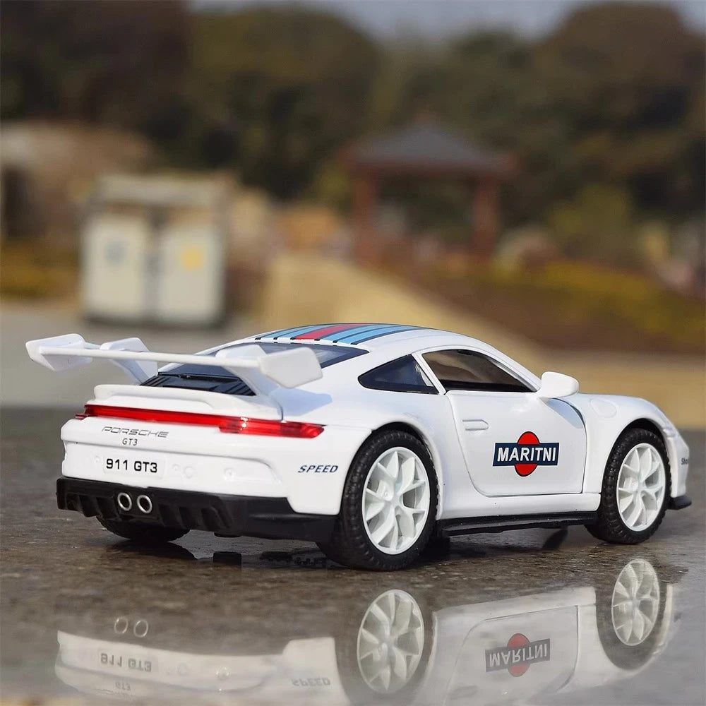 [TOY] 1:32 Porsche 2021 911 GT3 Martini modellino di auto Die-Cast