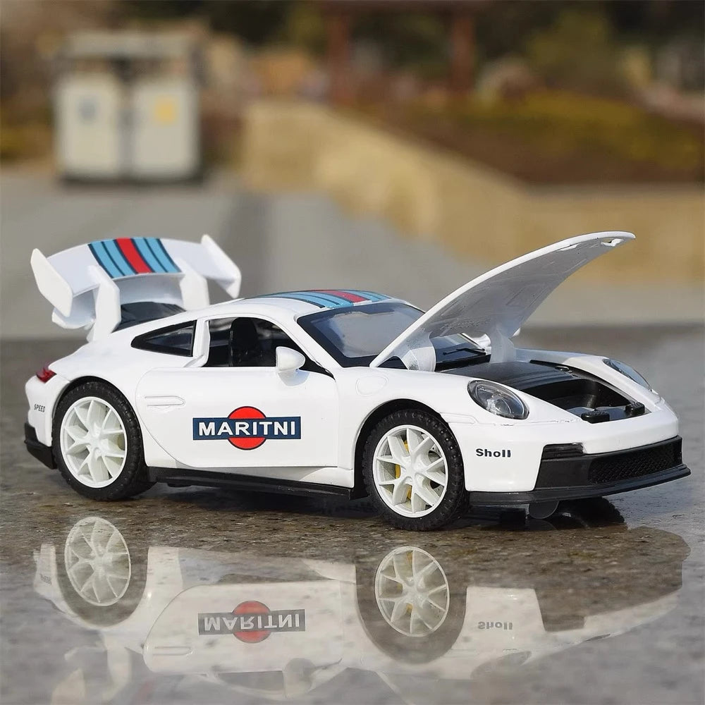[TOY] 1:32 Porsche 2021 911 GT3 Martini modelauto Die-Cast