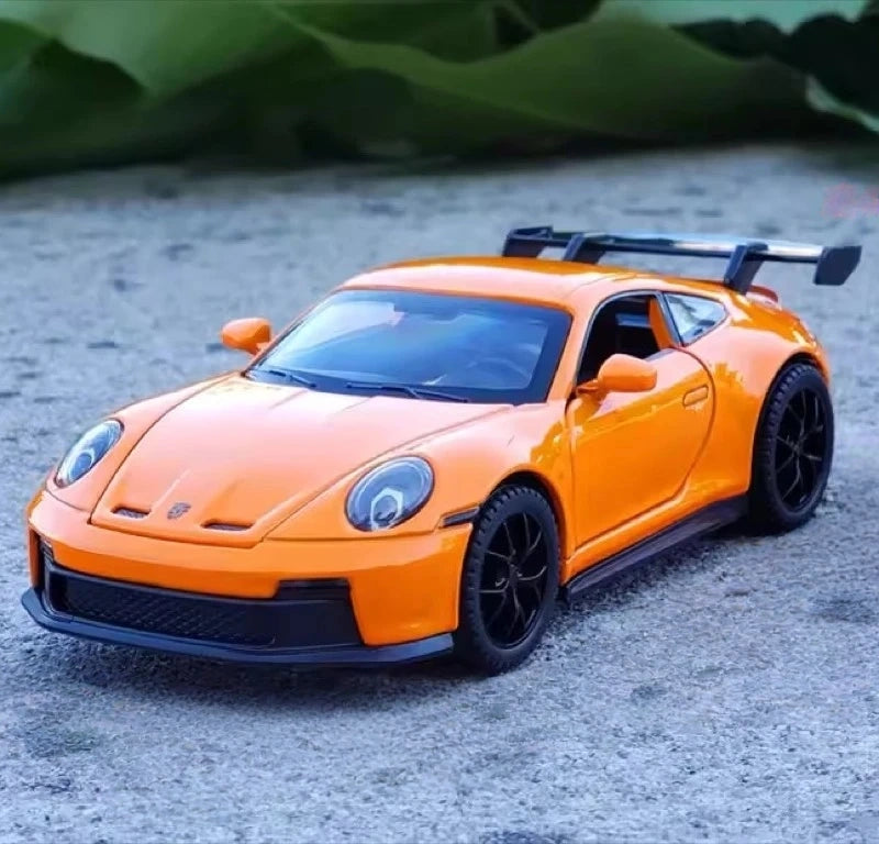 [TOY] 1:32 Porsche 2021 911 GT3 Orange Model Car Die-Cast