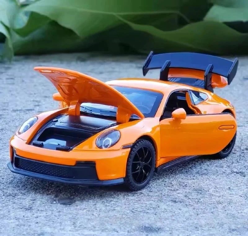 [TOY] 1:32 Porsche 2021 911 GT3 Orange Model Car Die-Cast