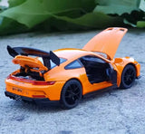 [TOY] 1:32 Porsche 2021 911 GT3 Orange Model Car Die-Cast