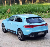 [TOY] 1:32 Porsche 2023 Macan T blu modellino di auto Die-Cast