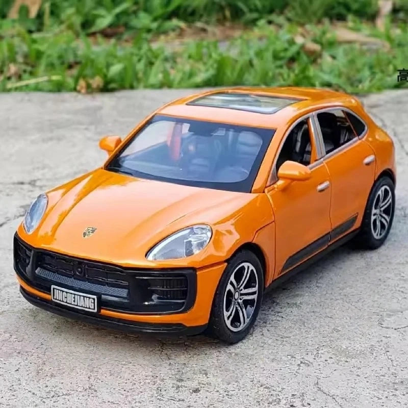 [TOY] 1:32 Porsche 2023 Macan T Orange Model Car Die-Cast
