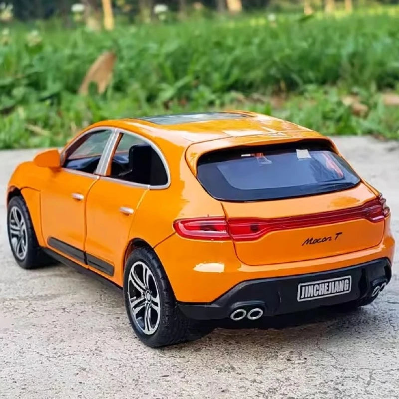 [TOY] 1:32 Porsche 2023 Macan T Orange Model Car Die-Cast