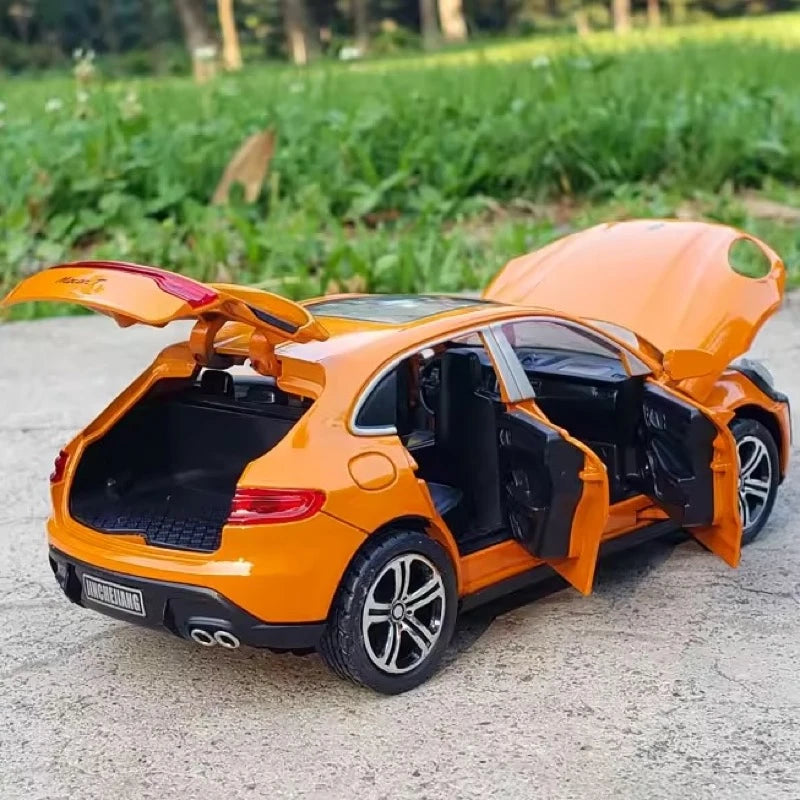 [TOY] 1:32 Porsche 2023 Macan T Orange Model Car Die-Cast