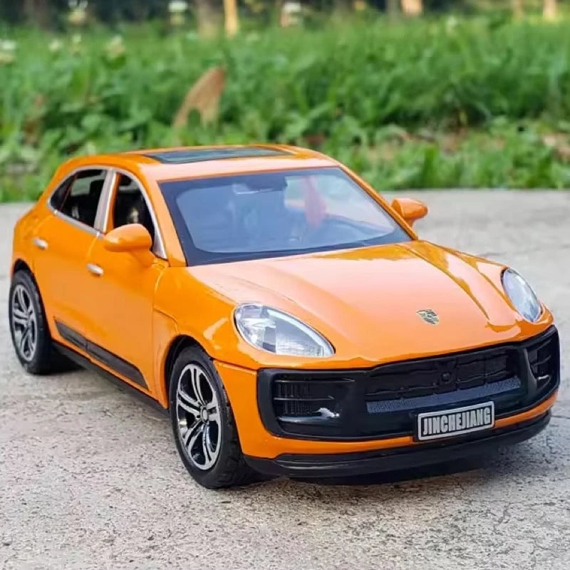[TOY] 1:32 Porsche 2023 Macan T Orange Model Car Die-Cast