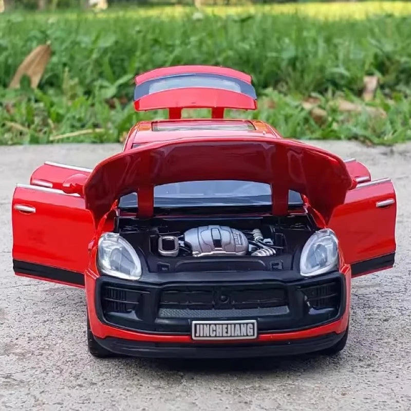 [TOY] 1:32 Porsche 2023 Macan T Red Model Car Die-Cast