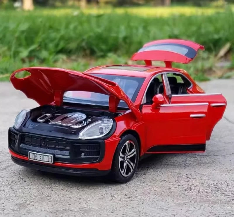 [TOY] 1:32 Porsche 2023 Macan T Red Model Car Die-Cast