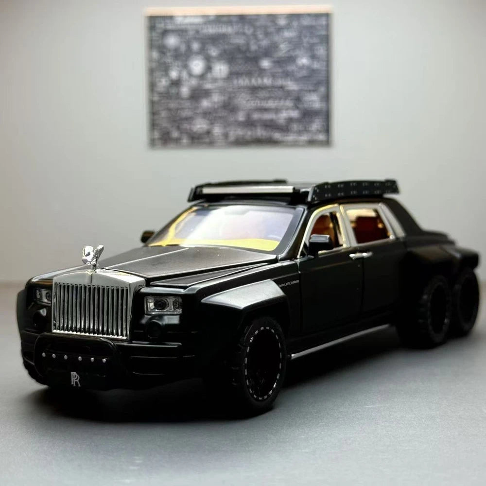 [TOY] 1:32 Rolls-Royce 2017 Phantom VIII 6x6 Will Bring Luxury Black Model Car Die-Cast