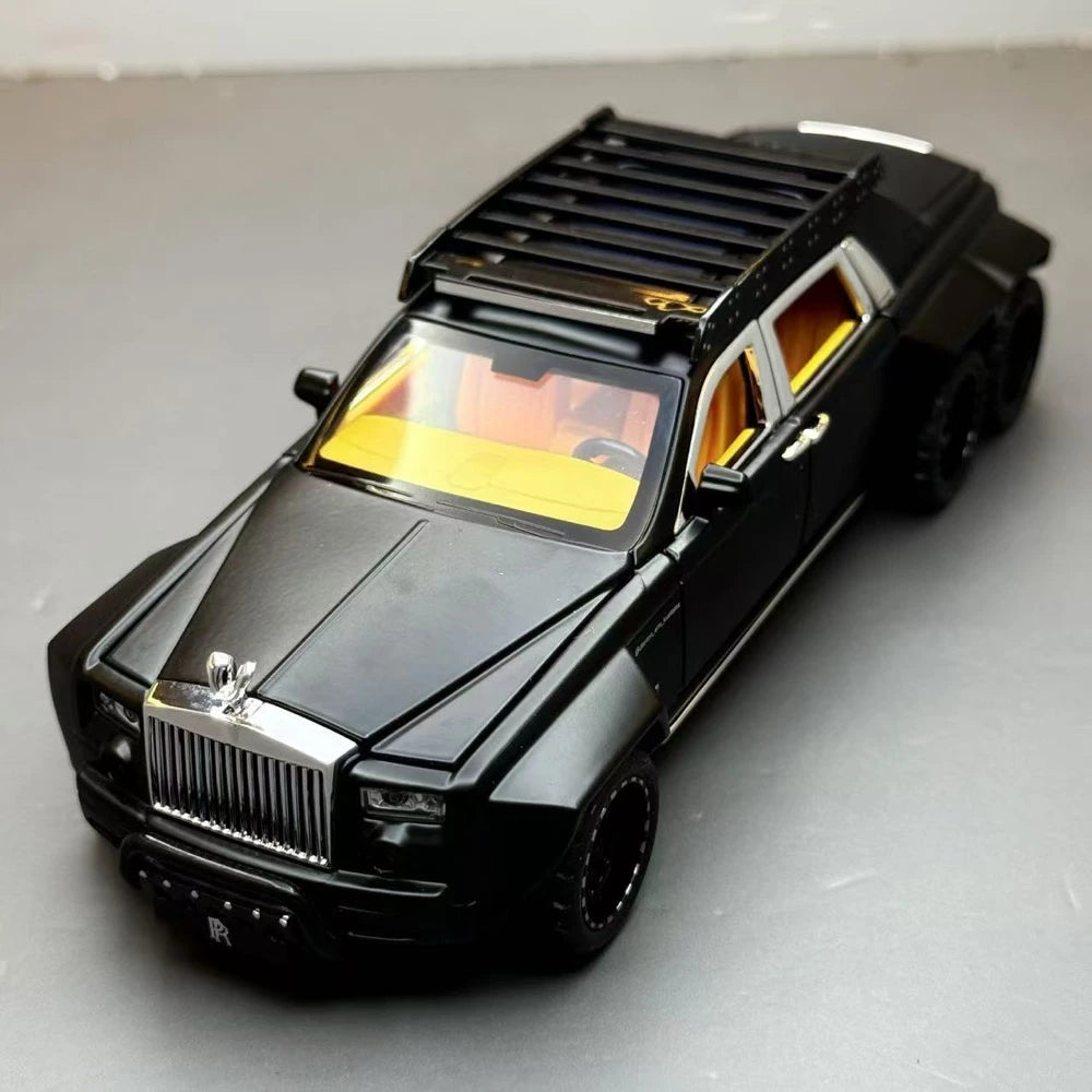 [TOY] 1:32 Rolls-Royce 2017 Phantom VIII 6x6 Will Bring Luxury Black Model Car Die-Cast
