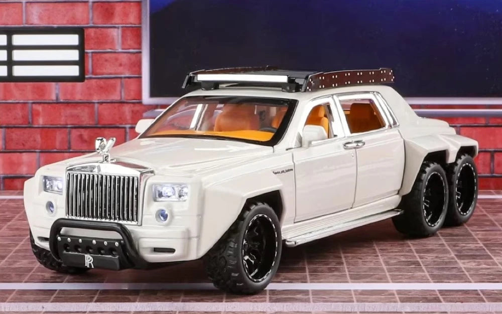 [TOY] 1:32 Rolls-Royce 2017 Phantom VIII 6x6 Will Bring Luxury White Model Car Die-Cast