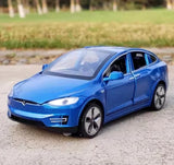[TOY] 1:32 Tesla 2015 Model X blå modellbil Die-Cast