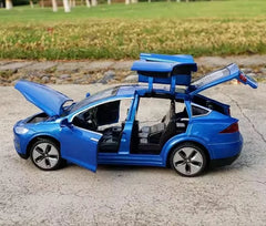 [TOY] 1:32 Tesla 2015 Model X Blue Model Car Die-Cast
