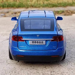 [TOY] 1:32 Tesla 2015 Model X Blue Model Car Die-Cast