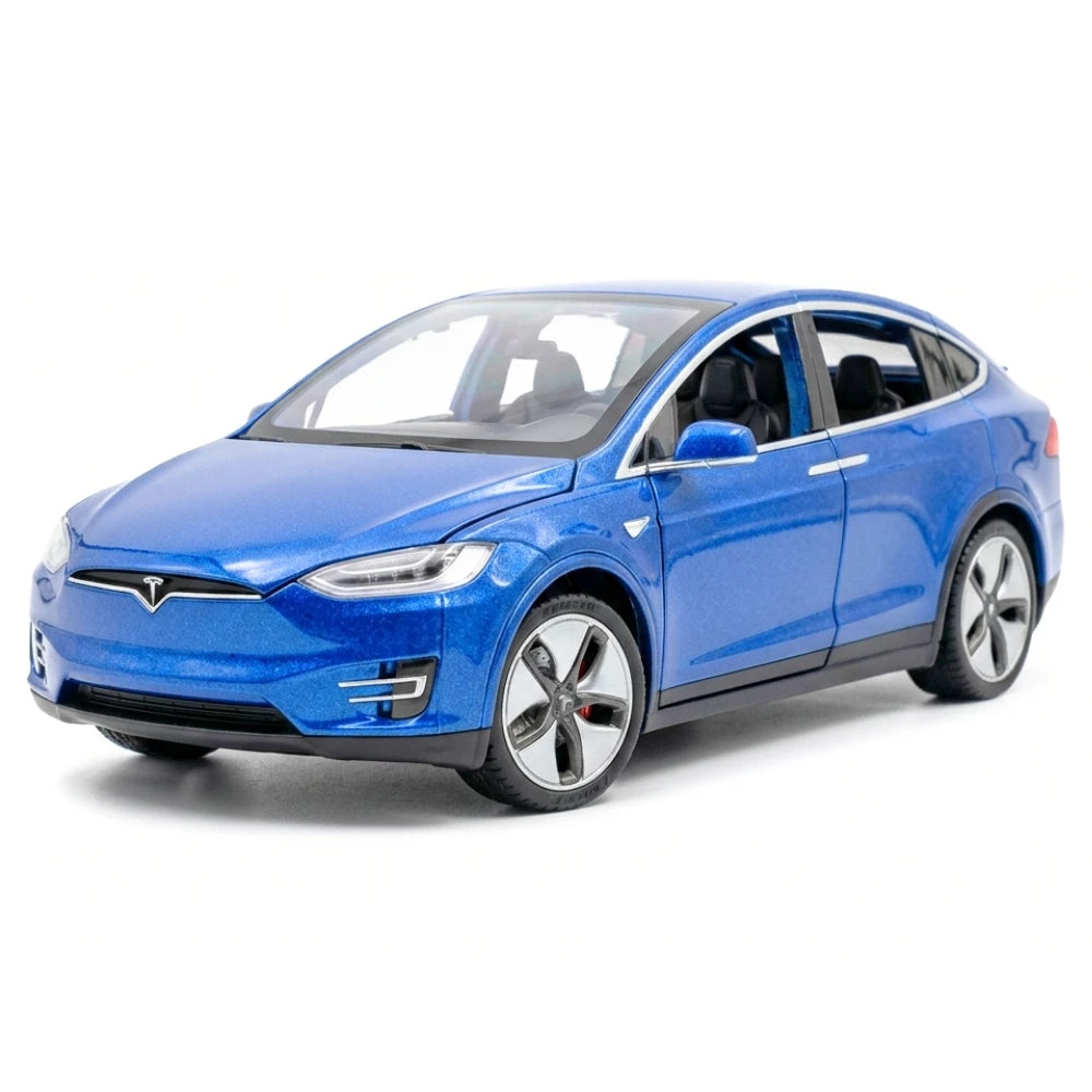 [TOY] 1:32 Tesla 2015 Model X Blue Model Car Die-Cast