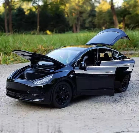 [TOY] 1:32 Tesla 2019 Model Y svart modellbil Die-Cast