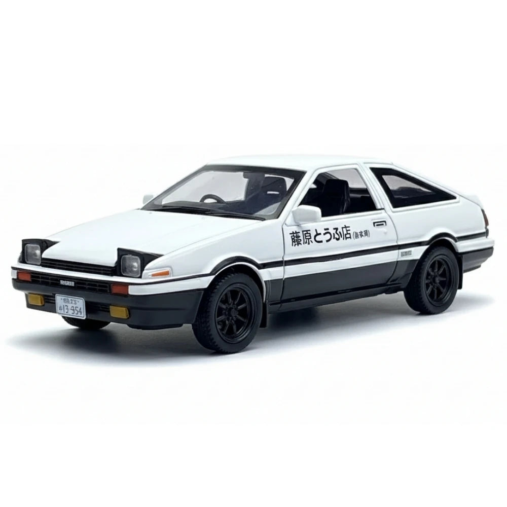[TOY] 1:32 Toyota 1983 Corolla AE86 Initial D voiture miniature Die-Cast