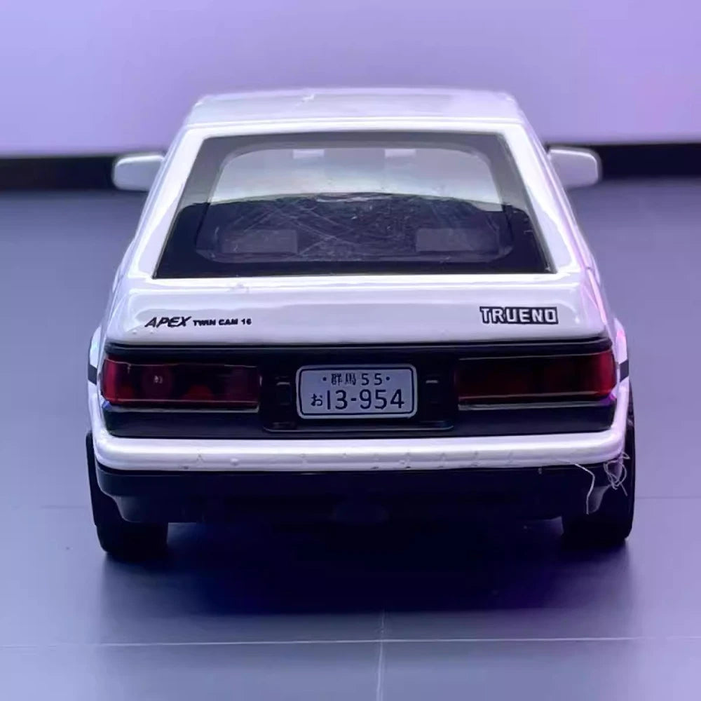 [TOY] 1:32 Toyota 1983 Corolla AE86 Initial D voiture miniature Die-Cast