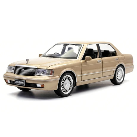 [TOY] 1:32 Toyota 1987 Crown S130 guld modellbil Die-Cast