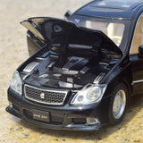[TOY] 1:32 Toyota 2003 Crown S180 Black Model Car Die-Cast