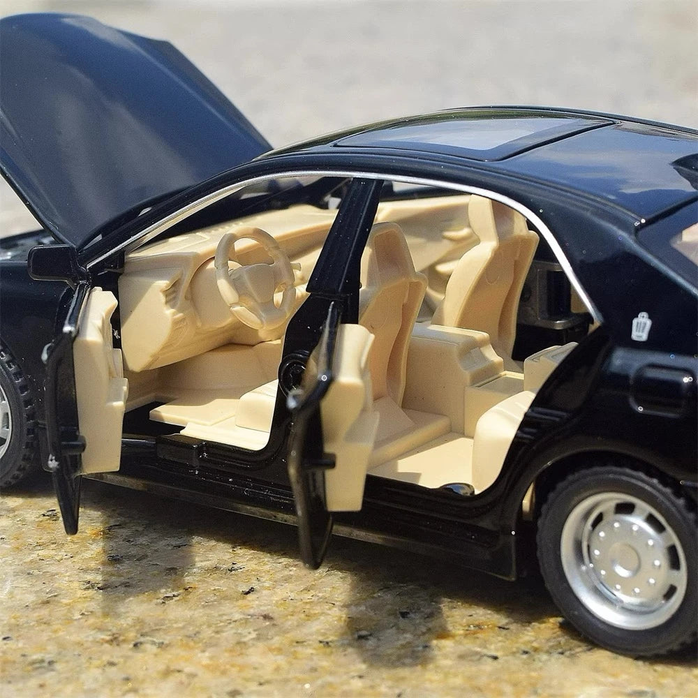 [TOY] 1:32 Toyota 2003 Crown S180 Black Model Car Die-Cast