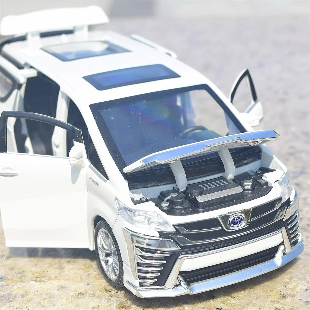 [TOY] 1:32 Toyota 2015 Vellfire H30 White Model Car Die-Cast