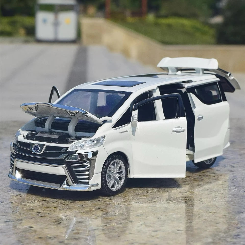 [TOY] 1:32 Toyota 2015 Vellfire H30 White Model Car Die-Cast