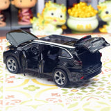 [TOY] 1:32 Toyota 2016 Highlander XU50 musta pienoismalli Die-Cast