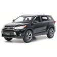 [TOY] 1:32 Toyota 2016 Highlander XU50 musta pienoismalli Die-Cast