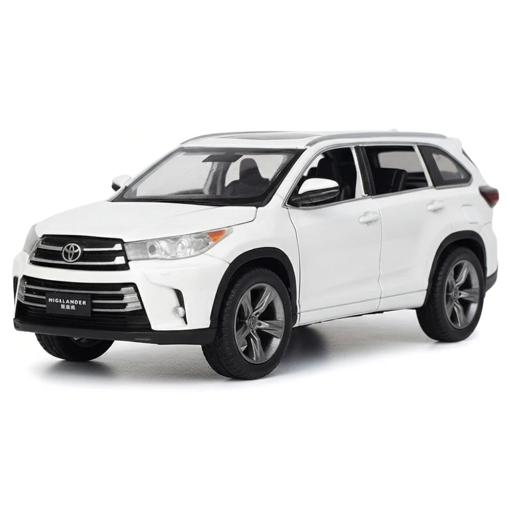 [TOY] 1:32 Toyota 2016 Highlander XU50 White Model Car Die-Cast